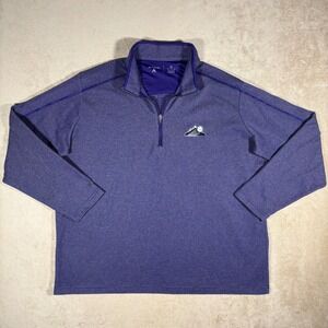 Colorado Rockies Antigua‎ Quarter Zip X-Large Purple